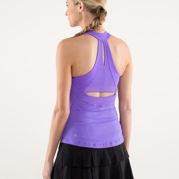 LULULEMON Run: Make It Count Tank Two in One Power Purple Size 6 EUC ALTERED - Picture 2 of 12